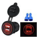 5V 4.2A Dual 2USB Charger Socket Adapter Power Outlet for 12V 24V Car Motor D1Z3