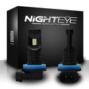 Nighteye H11 H8 H9 160W LED Fog Light Bulb Car Driving Lamp DRL 6500K HID White-