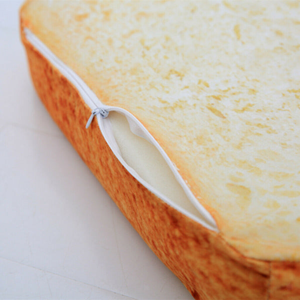 Funny Printed Plush Sponge Toast Cushion Seat Pad Pet Cat Dog Bed Mat Gifts,