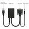 VGA Male To HDMI Output 1080P HD + HDTV Video USB Cable Cord Converter A YCI