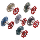 4Pieces Industrial Rustic Wall Mounted Hand Wheel Hook Coat Hat Clothes Hook