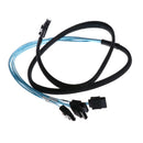 Durable 1M/3ft Mini SAS 36P SFF-8087 To 4 SATA 7Pin Hdd Cable