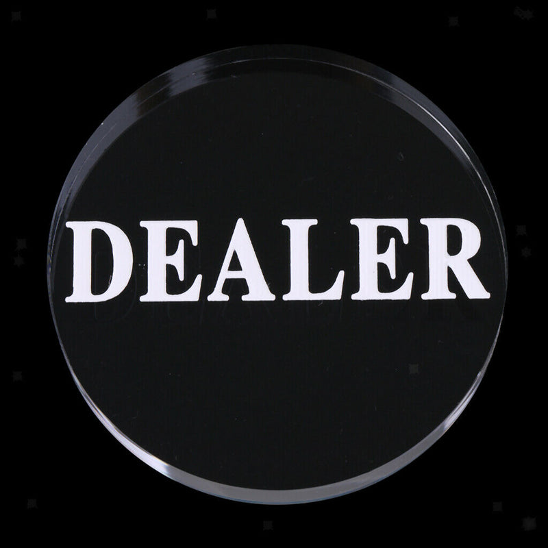 Acrylic Poker Dealer Button Poker Game Pressing Poker Cards Game Guard 56mm