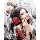Painting By Numbers Kit DIY Charming Woman Canvas Oil Art Picture Craft
