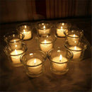 Clear Glass Votive Candle Light Holder Candlestick Xmas Wedding Supply I7N8