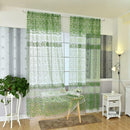 Door Window Tulle Voile Curtain Drape Panel Sheer Scarf Valance Divider Green