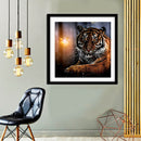 5D DIY Full Round Drill Diamond Painting Novelty Tiger Cross Stitch (B1105) A