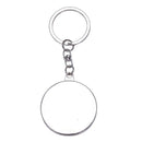 10cm Long 50 Year Calendar Design Keychain Flat Split Ring