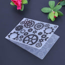 1pc Gear Plastic Embossing Folder Template For Scrapbook DIY Album Card hv2n