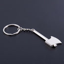 Funny Silvery Hatchet Pendant Aluminum alloy Keychain Key Ring I4L4