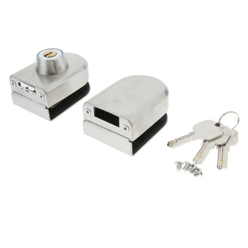 Stainless Steel Glass Door Lock Contemporary Door Lock With Keys