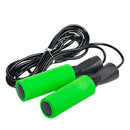 Adjustable Sports Skipping Rope Fitness Ball Bearing Jumping Rope (Green)