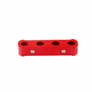 12 PCS Red Aluminum Engine Spark Plug Wire Separator Divider Organizer Clamp Kit