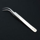 1pc Stainless Steel Tweezers Precision Anti-Static Curved Repair Tools