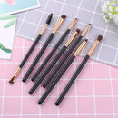 7pcs Wood Handle Eyeshadow Foundation Loose Powder Brush Makeup Brushes Set A
