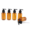 5x 100mL Plastic Empty Pump Bottle Travel Shampoo Lotion Body Wash Container