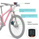 Bike Cycling Bicycle Cycle Computer Odometer Speedometer Backligh D3T9