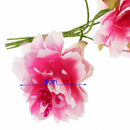 6pcs 4cm Artificial carnation flowers Stamen silk flower bouquet for weddin X4A2