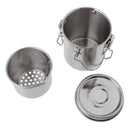2 Pack Artist Portable Painting Brush Washing Bucket Wash Pen Pot Stainless