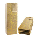 Wine Bags, Kraft Paper Wine Bag 10 Pcs Gift Wine Bags with Handles, Single