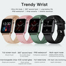 Fashion Smart watch IP68 Waterproof Full Touch Screen Wristwatch Black