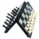 folding Magnetic chess board portable set with pieces camping games sport N9B4