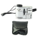 Mini Lens 60X Pocket Magnifier Microscope With Led Ultraviolet Light Jewelr Z1L9