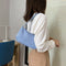 Retro Alligator PU Leather Handbag Women Casual Totes Shoulder Bag (Blue)