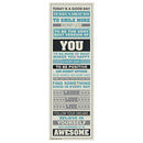Be Awesome Inspirational Motivational Happiness Quotes Decorative Poster Pr A2Y1