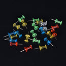100x MultiColour Translucent Assort Push Pin Drawing Cork Board Office Decor!p3C