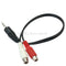 3.5mm 1/8" 1 Male to 2 Dual RCA Female  Stereo Audio  Cable Adapter