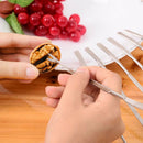4XStainless Steel Lobster Crab Needle Walnut Needle Fruit Fork Seafood Tool A3CU