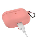 Wireless Earphone Case Silicone Box w/Keychain for AirPods Pro (Orange) A