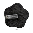Soft Powder Puff Double-Sided Make Up Remover Towel Cleansing Puff (Black)