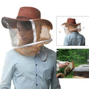 Professional Beekeeping Hat Beekeeper Cowboy Hat Anti Mosquito Bee Veil Net