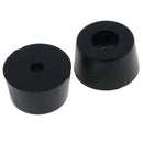 5 Pack 33x19mm Furniture Cabinet Round Rubber Case Feet Anti-Slip Circular