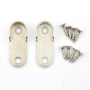 2X Wardrobe Clothes Tube Support Closet Rod Pole End Bracket Thickening HolderJR