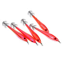 5Pcs Noctilucent Squid Lures Cuttlefish Saltwater Fishing Lure Hook Bait Red