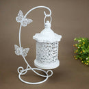 European Wrought Iron Hollow Candlestick Creative Butterfly Hook New Home D