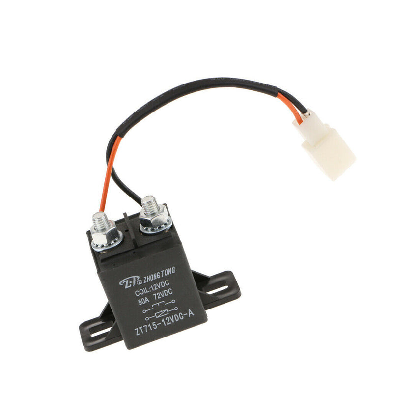 DC 12V 50A 4Pin Heavy Duty Splitter Charge ON/OFF Relay Car Truck Boat Black