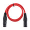 2 Pieces 3-Pin XLR Male to Female Mic Cable Fit for Studio Recording 0.5m+1m