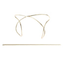 2pcs Women Metal Barrette Bun Pin Hair Stick Hairpin Ponytail Holder Gift