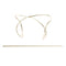 2pcs Women Metal Barrette Bun Pin Hair Stick Hairpin Ponytail Holder Gift