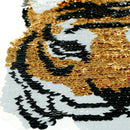 tiger change color sequins patches embroidered reversible badge fabric appliq TE