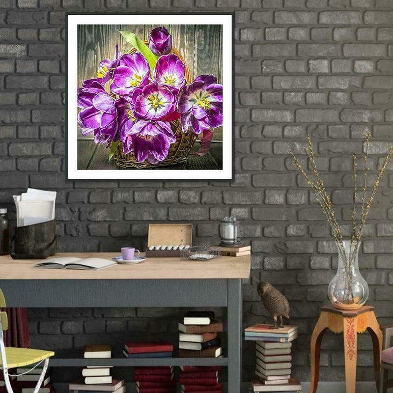 5D DIY Full Drill Diamond Painting Flower Embroidery Mosaic Craft Kit Decor