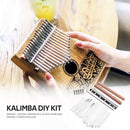 20 Keys Kalimba Thumb Finger Piano DIY Parts with Keys Bridge Screws Kit