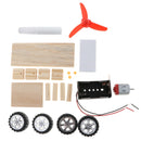 Kids Physics Science Educational Experiment Kit - DIY Assembly Wind Powered Car