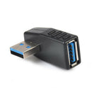 4PC USB A Male To Female Extension Cable 90Degree Right