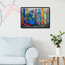 5D DIY Full Round Drill Diamond Painting Color Bicycle Cross Stitch Kit