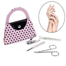 Dot Purse Manicure Pedicure Tool Kits Bridesmaid Xmas Wedding Gifts Pink   OZ